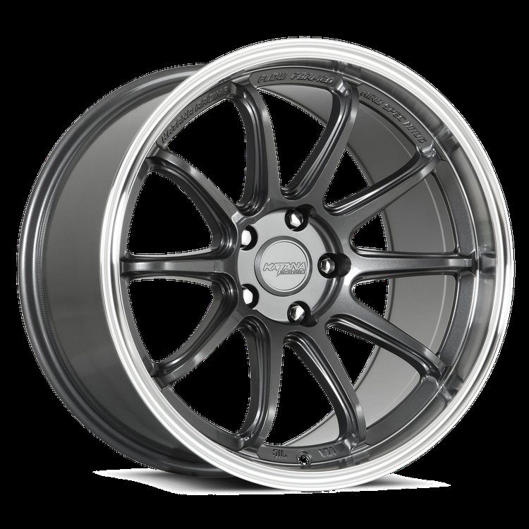 HR06 Wheel [Size: 18"x8.5"] Gloss Gun Metal Machine Lip Finish HR06-188550GMML