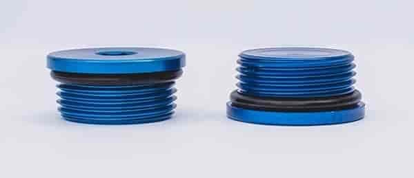 600-Series Filter Replacement Plug Set, (2) Straight Cut -12 AN O-Ring Plugs