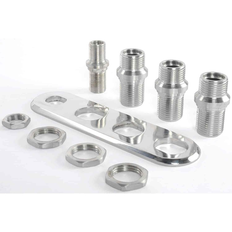 Aluminum Firewall Bulkhead 4 Port