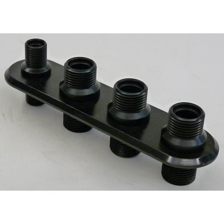 R1007BK Firewall Bulkhead, 4-Port – Black