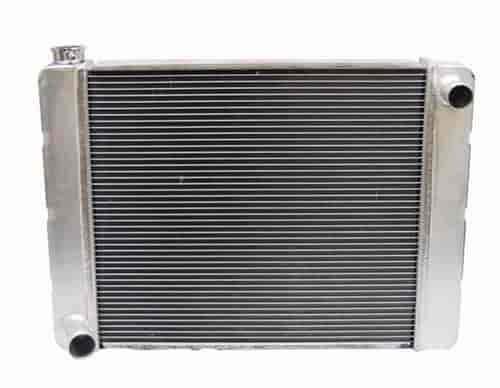 26 SINGLE PASS UNIVERSAL ALUM FORD RADIATOR W/MOUNTING HOLES L26 X H19 X W3
