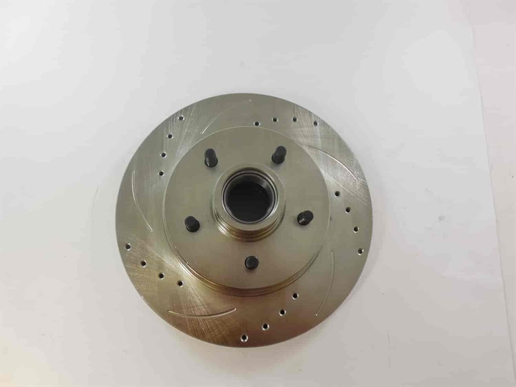 12 ROTOR CHEVY 67-69 CAMARO/FIREBIRD 5X4.75 BOLT PAT 1 THICK AIMCO 55008 SLOTTED/DRILLED