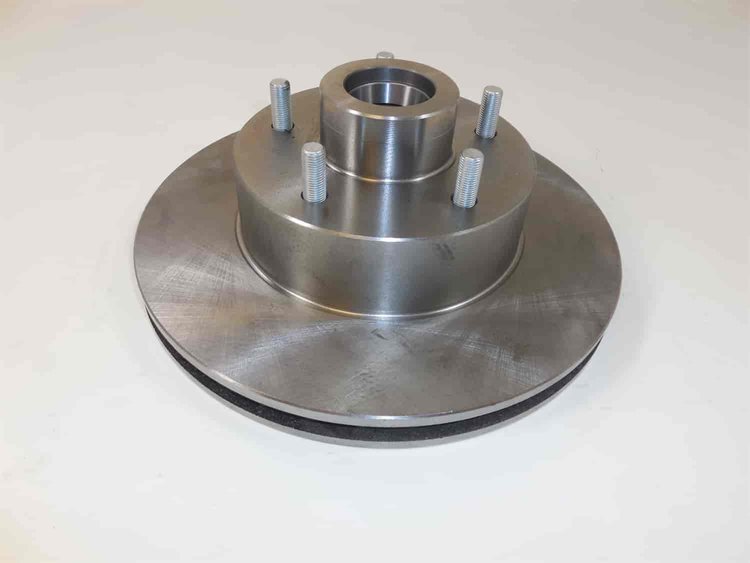 1975-80 FORD GRANADA 11 PLAINED 5X4.75 BOLT 7/16 X 1 STUD NATURAL FINISHED