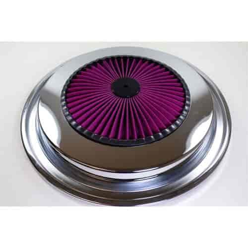 Round Super Flow Filter Air Cleaner Top Small Block Chevy Truck