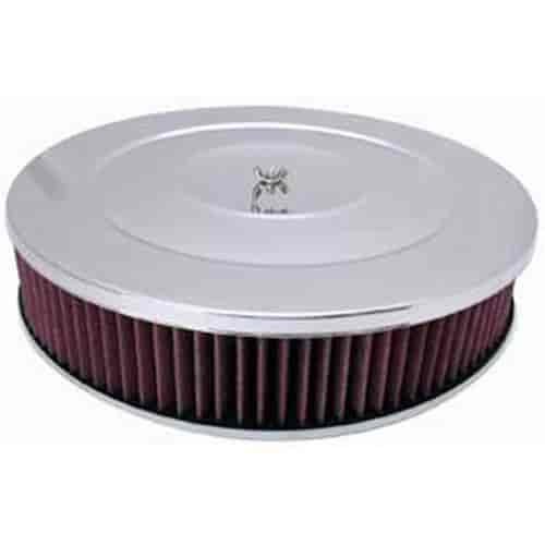 Round Performance Style Air Cleaner Set 14" x 3"