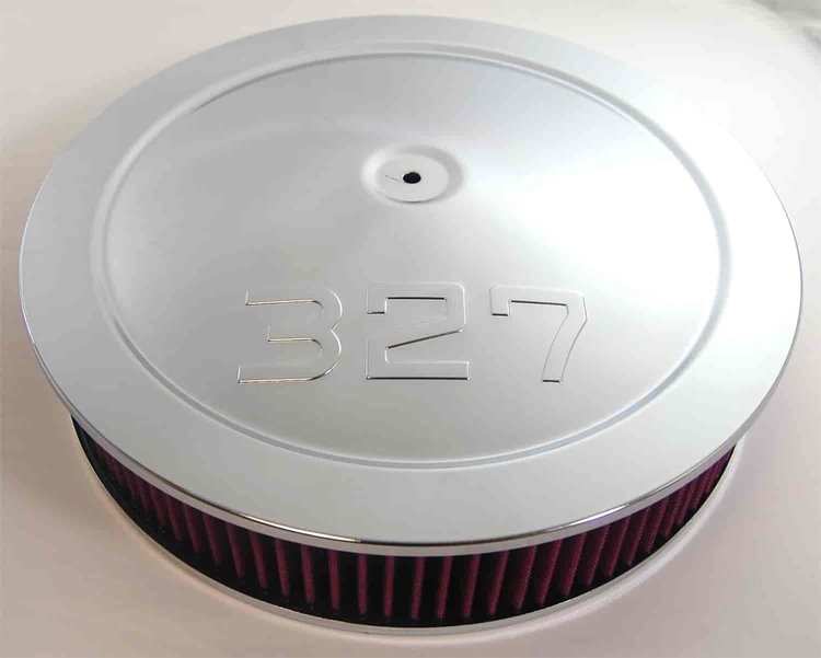 Round Muscle Car Style Top Air Cleaner Set 14" x 3"
