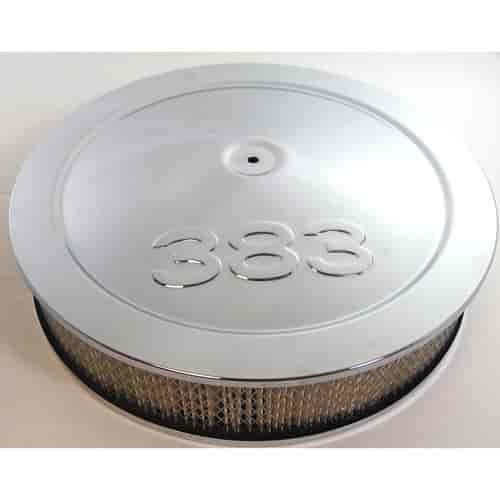 Round Muscle Car Style Top Air Cleaner Set 14" x 3"