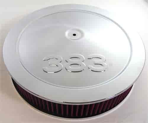 Round Muscle Car Style Top Air Cleaner Set 14" x 3"