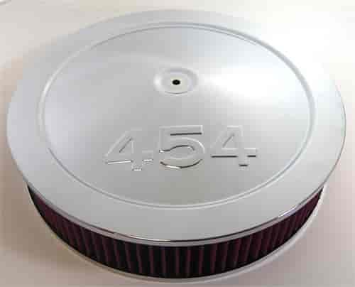 Round Muscle Car Style Top Air Cleaner Set 14" x 3"