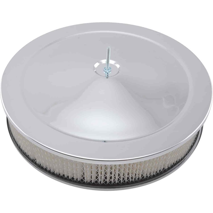Round Muscle Car Style Top Air Cleaner Set 14" x 3"