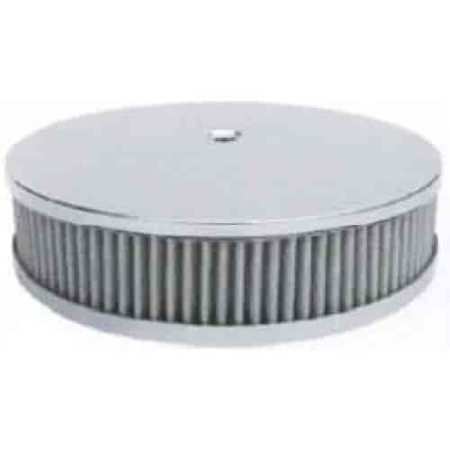 Round Smooth Top Steel Air Cleaner Set 8.5" x 2.25"