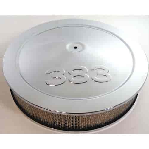 Round Muscle Car Style Top Air Cleaner Set 14" x 3"