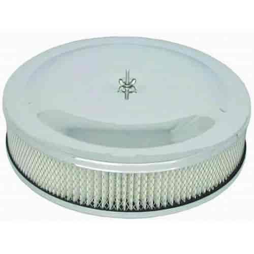 Round Race Car Style Air Cleaner Set 14" x 3"