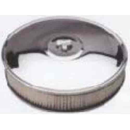 Dish Style Chrome Air Cleaner Set 10" x 2"