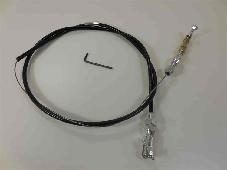 36 UNIVERSAL THROTTLE ASSEMBLY - BLACK HOUSING WITH CABLE