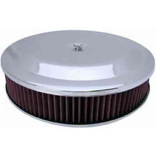 Round Race Car Style Air Cleaner Set 14" x 3"