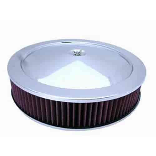 Round Muscle Car Style Top Air Cleaner Set 14" x 3"