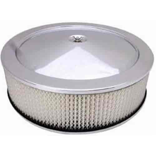 Round Muscle Car Style Top Air Cleaner Set 14" x 4"
