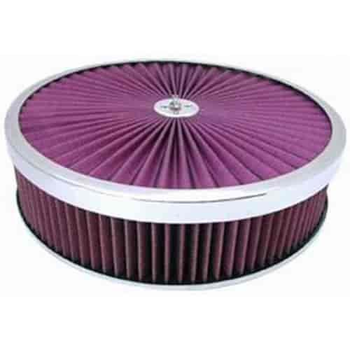 Round Super Flow Air Cleaner Set 14" x 3"
