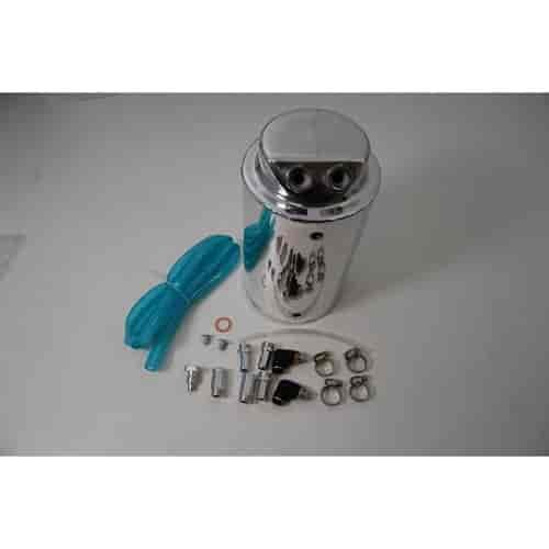 FABRICATED ALUM ROUND OIL CATCH TANK 3.2PINTS/51OZ