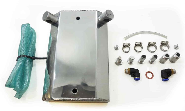 FABRICATED ALUM OIL CATCH TANK 2.1PINTS/34OZ