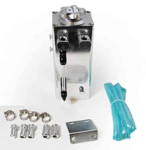BILLET ALUM SQUARE OIL CATCH TANK 2.1 PINTS/34 OZ