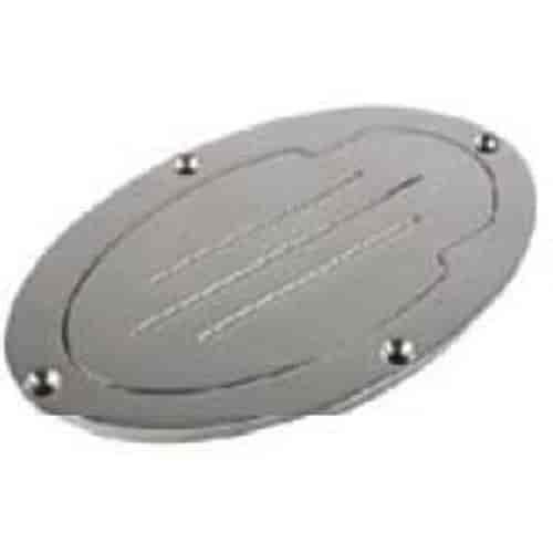 Billet Aluminum Fuel Fill Door Oval
