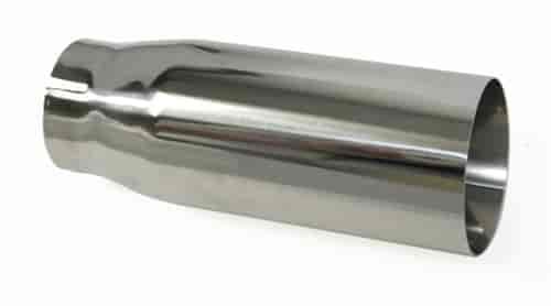 STAINLESS EXHAUST TIP ANGLED 3 X 8