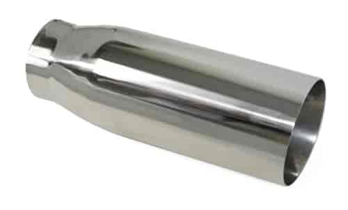 STAINLESS EXHAUST TIP ANGLED 3 X 8