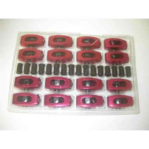 ALUM ROLLER ROCKER ARMS 1.52 7/16 KIT RED