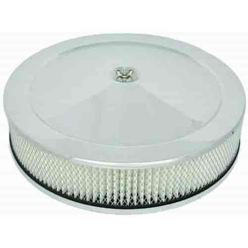 Round Muscle Car Style Top Air Cleaner Set 14" x 3"