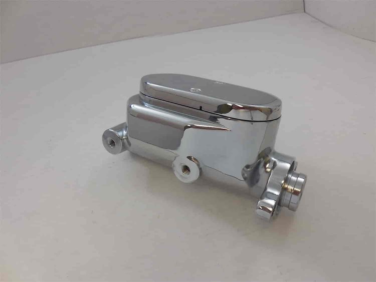 CRM ALUM M.CYLINDER SMOOTH TOP 1 1/8 SHALLOW BORE 4 PORTS 3/8 POWER BRAKE SET UP