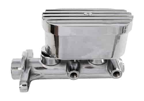 ALUM CORVETTE OEM STYLE MASTER CYLINDER - NATURAL FINISHED