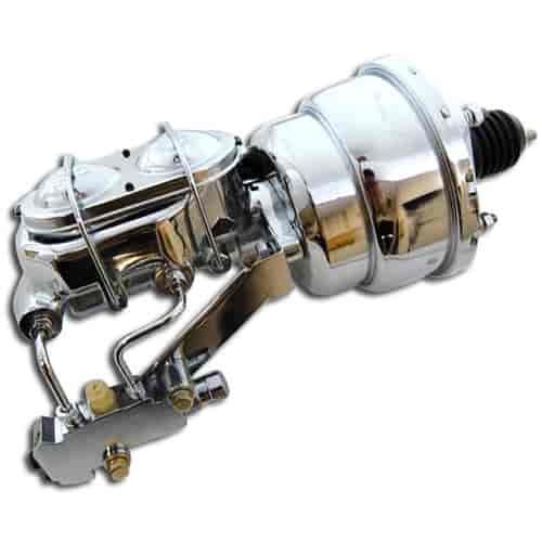 POWER BRAKE BOOSTER KIT-7 DUAL CHROME