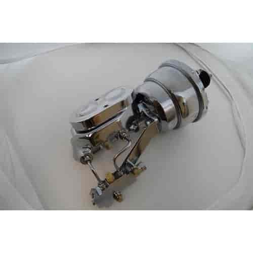 POWER BRAKE BOOSTER KIT-7 DUAL CHROME