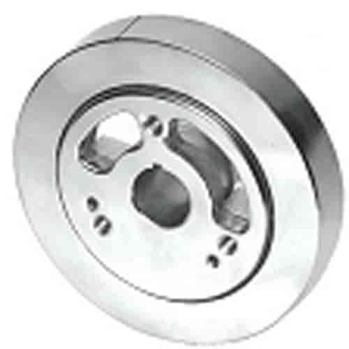 6.75 POLISHED STAINLESS STEEL DAMPER FOR SMALL BLOCK CHEVY 400 ENGINES