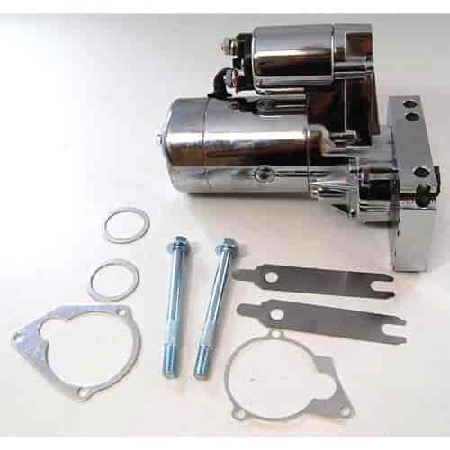 CHEVY 3HP GEAR REDUCTION STARTER TILTON STYLE CHROME