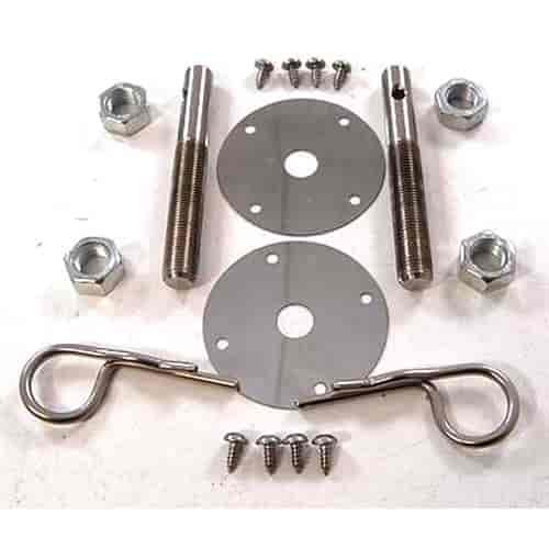 STAINLESS HAIR PIN STYLE HOOD PIN SET