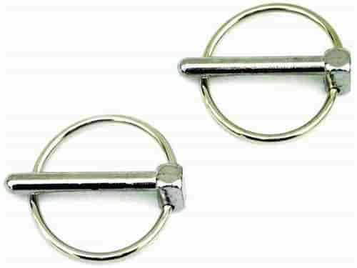 Chrome Hood Pins 1/4" Flip-Over