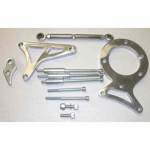 ALUM ALTERNATOR POWER STEERING BKT