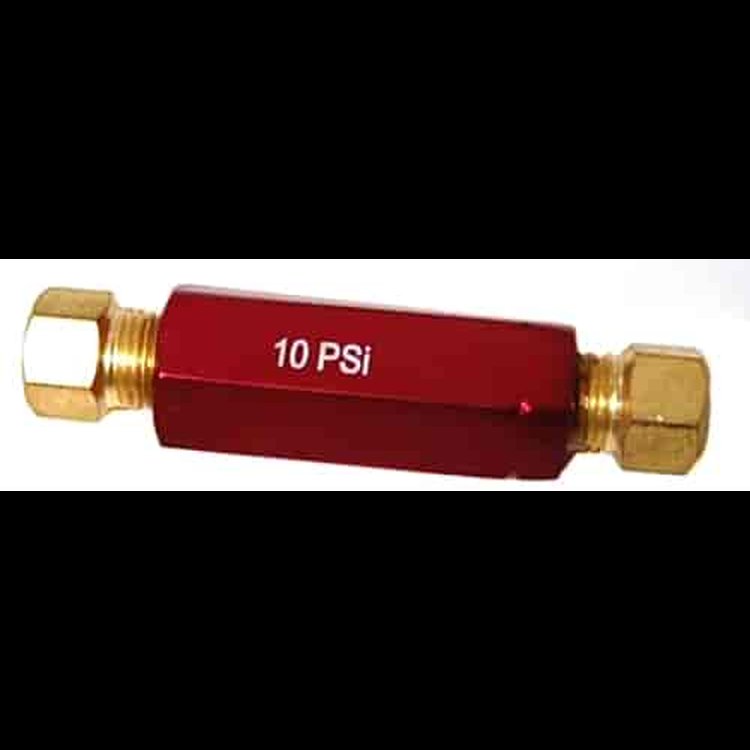 UNIVERSAL RESIDUAL CHECK VALVE 10 LBS RED