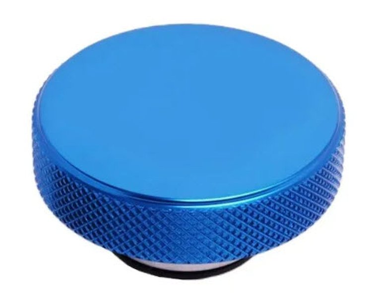 R5010BLU Aluminum Radiator Cap [16 lb., Plain Top, Blue]