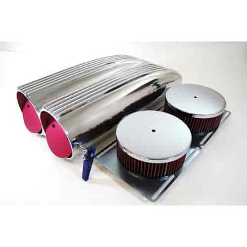 Finned Aluminum Shotgun Hood Scoop Washable Filter Element