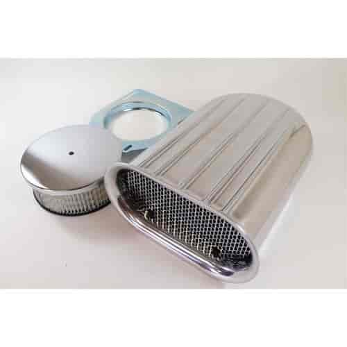 Hilborn Style Aluminum Mini Hood Scoop Single Quad