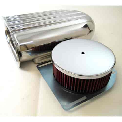 Hilborn Style Aluminum Mini Hood Scoop Single Quad