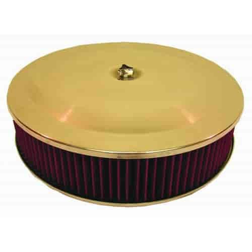 Anodized Aluminum Air Cleaner Set 14" x 4"