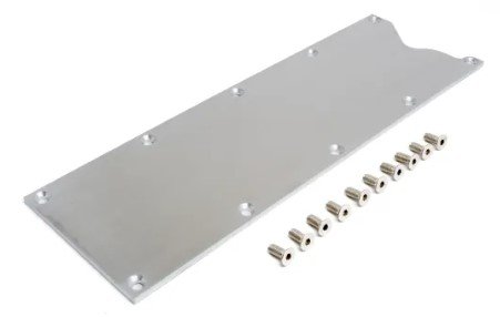 Billet Aluminum Valley Plate for GM Gen III LS Engines [Brushed Natural Finish]