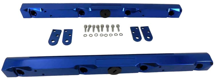 BILLET LS2 FUEL RAIL KIT-BLUE