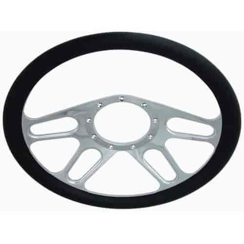 4-Slot Billet Aluminum Steering Wheel 14" Diameter