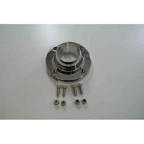2 ALUM SWIVEL BALL FLOOR MOUNT CHROME
